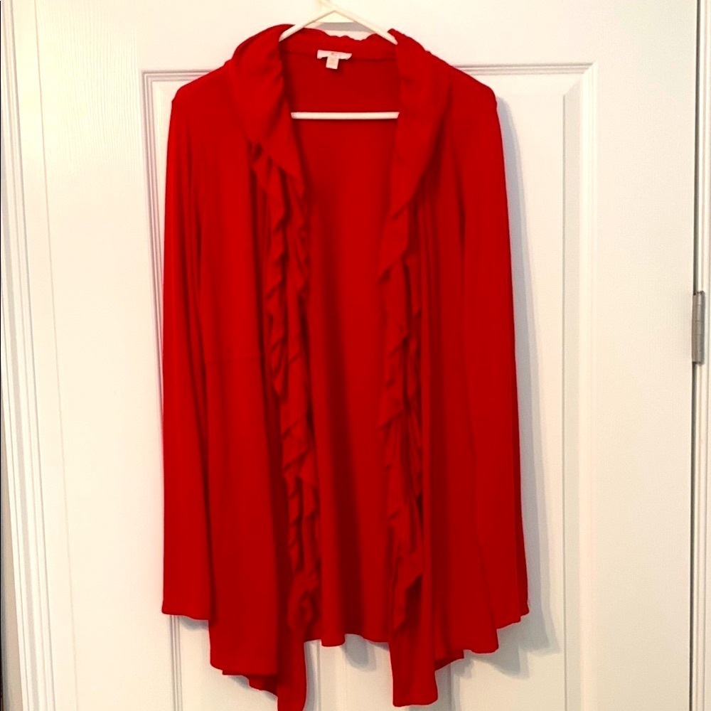 Charming Charlie Ruffled Sweater